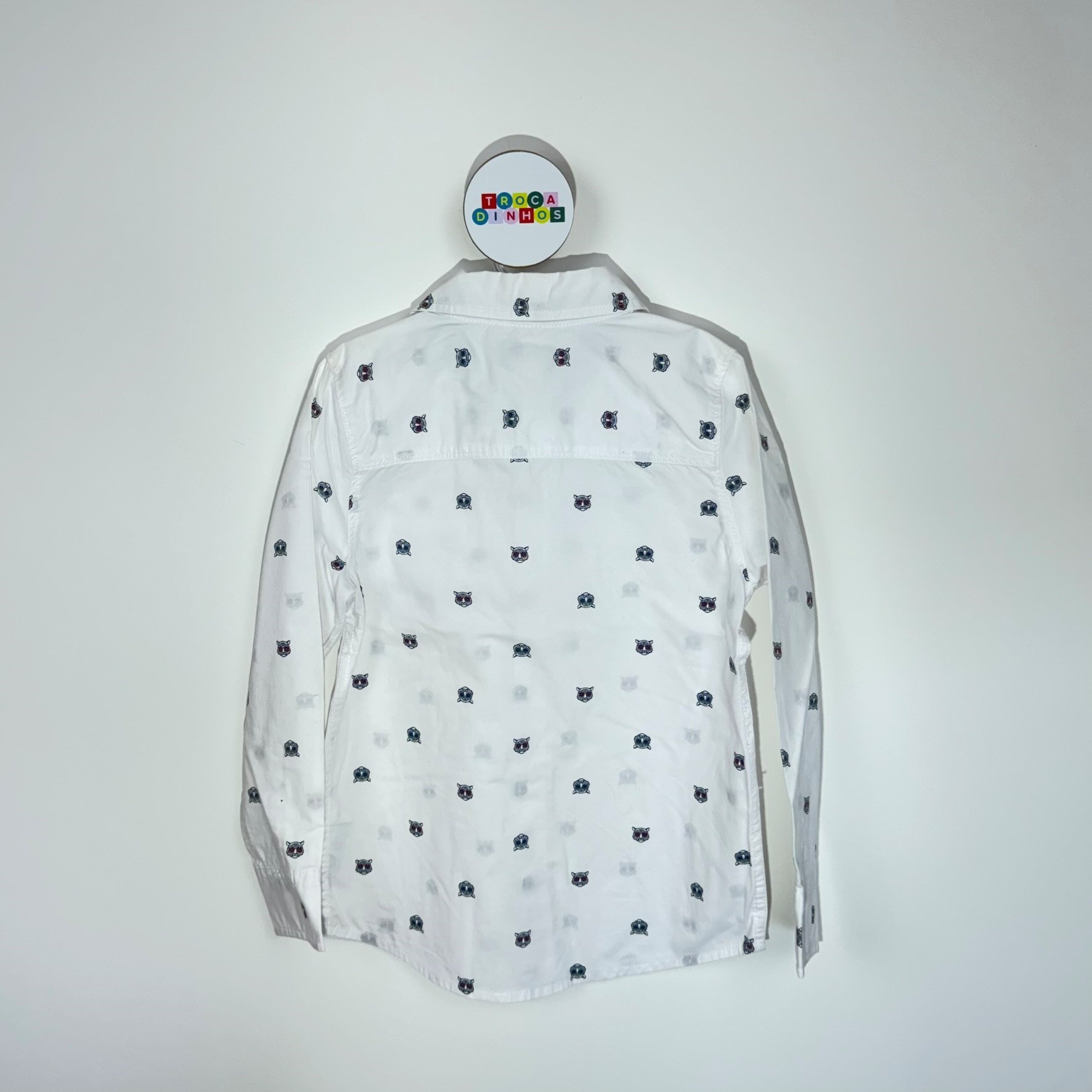 Camisa branca com tigres de óculos - OshKosh