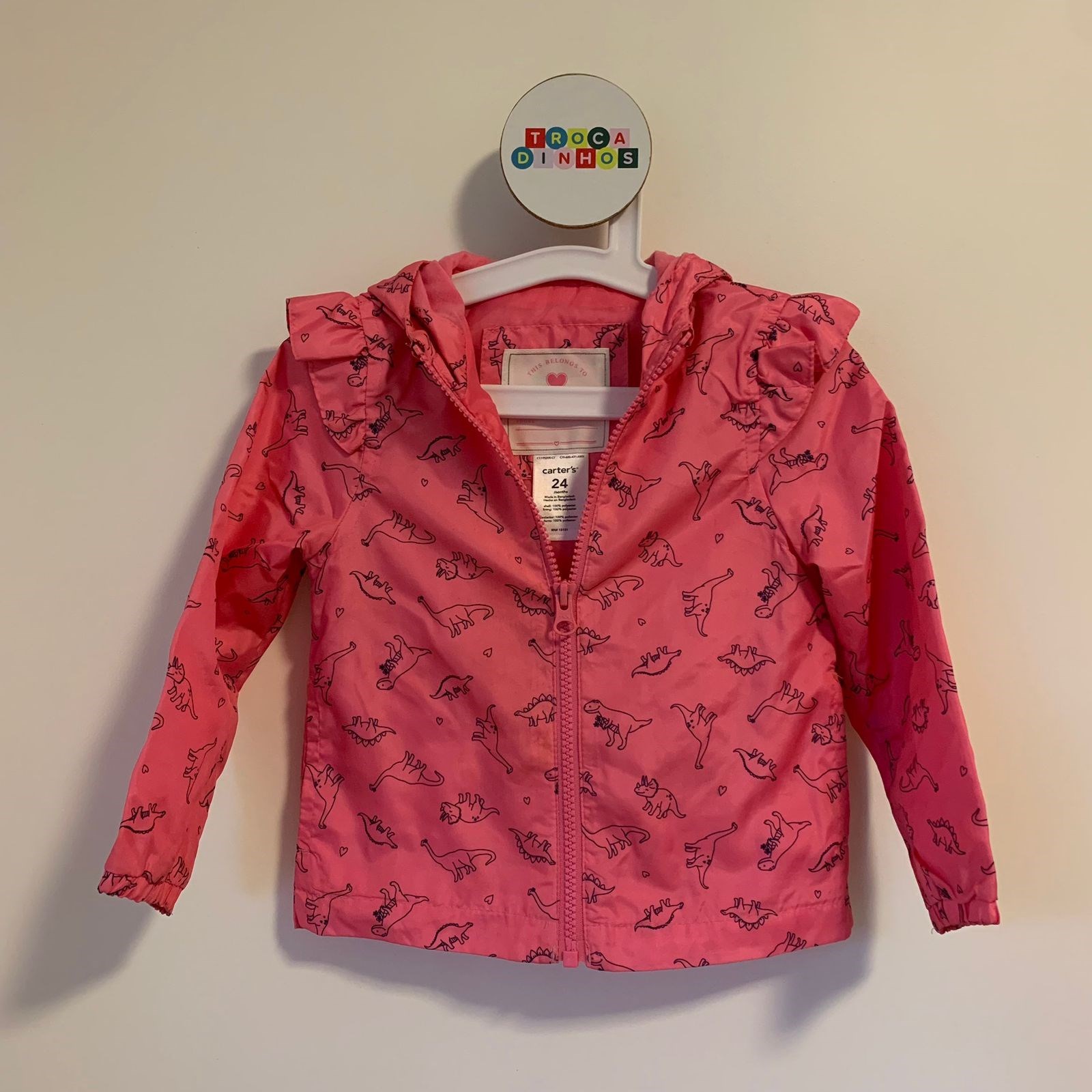 Casaco tactel dinossauro - Carter's