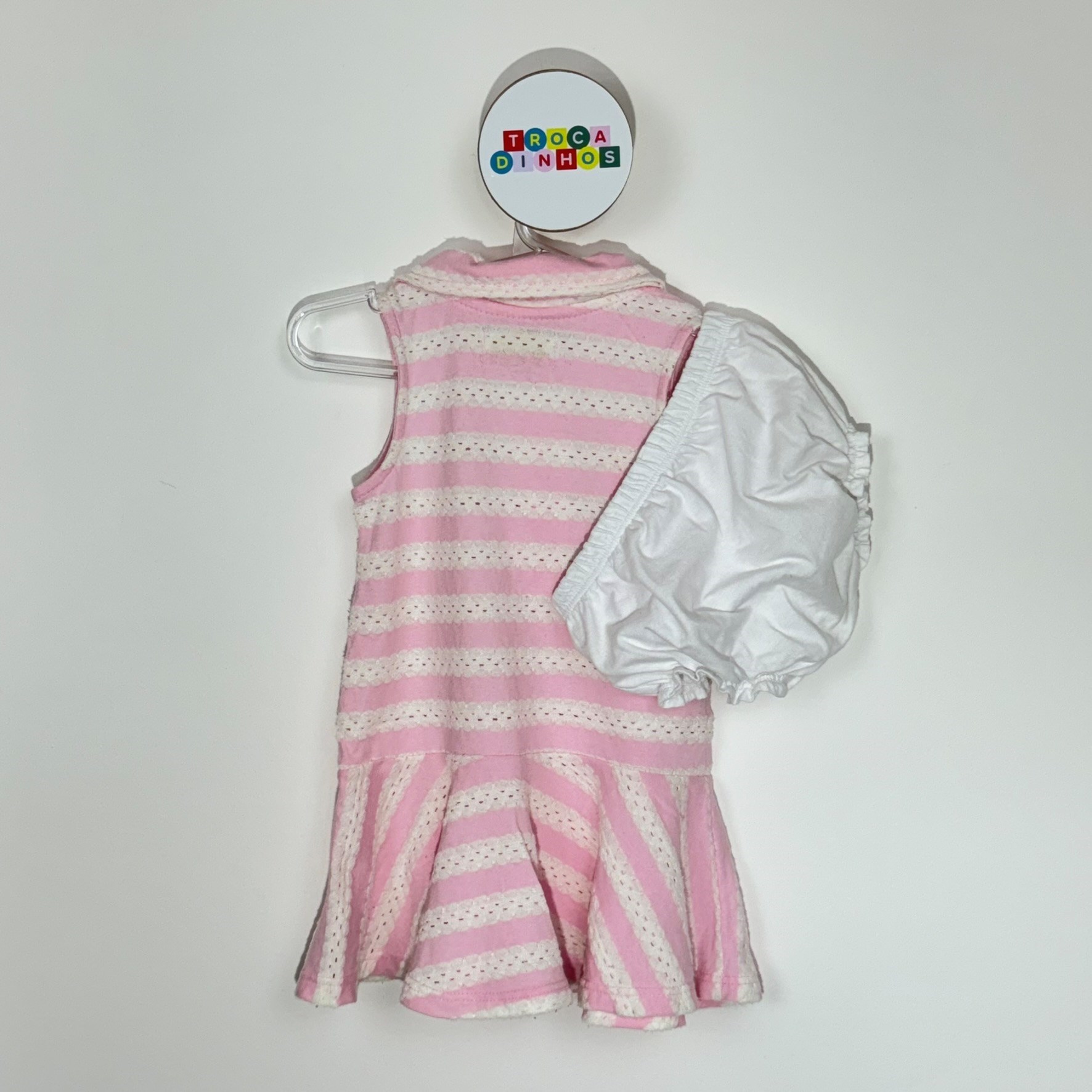 Vestido listrado + tapa fralda - Charpey