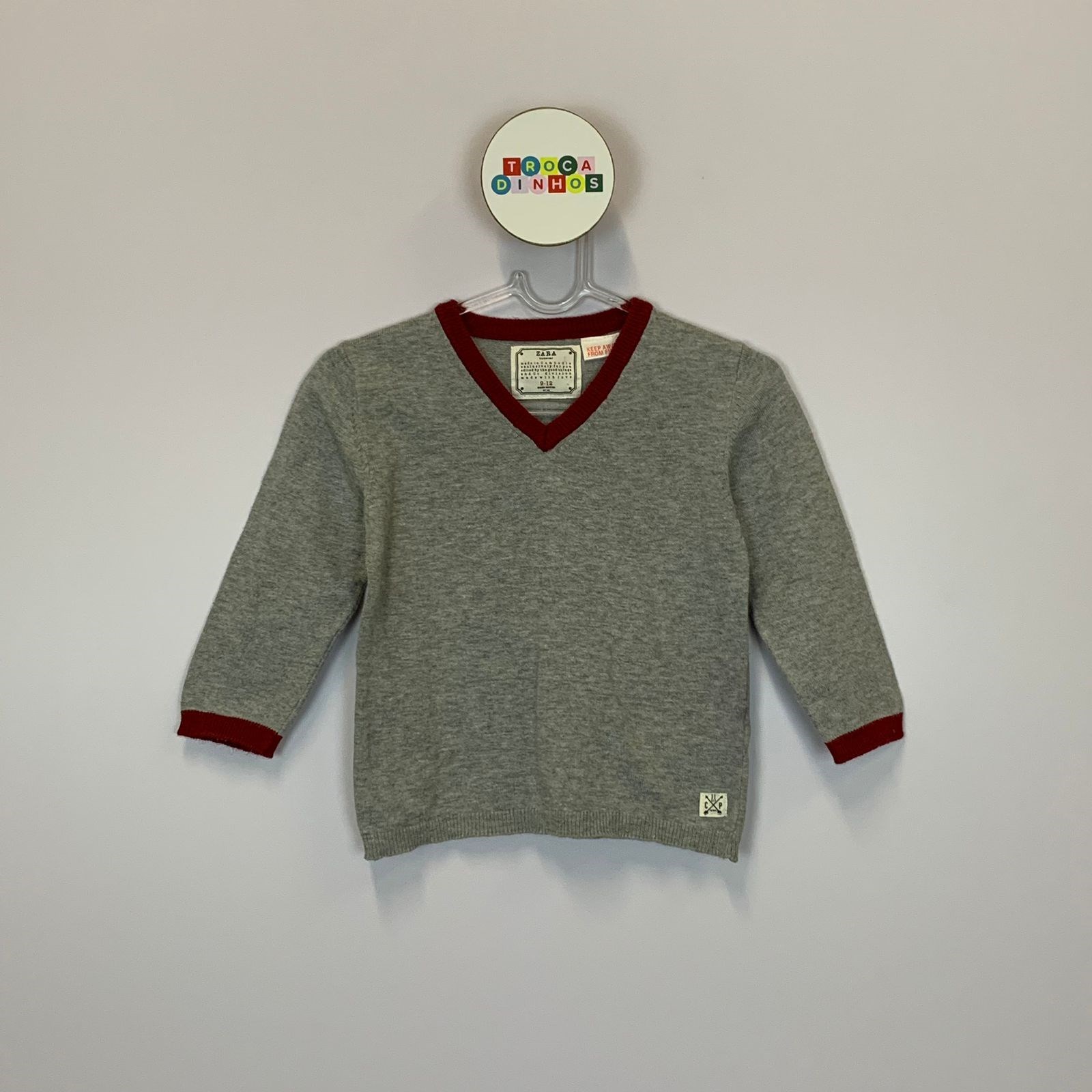 Cardigã cinza - Zara 