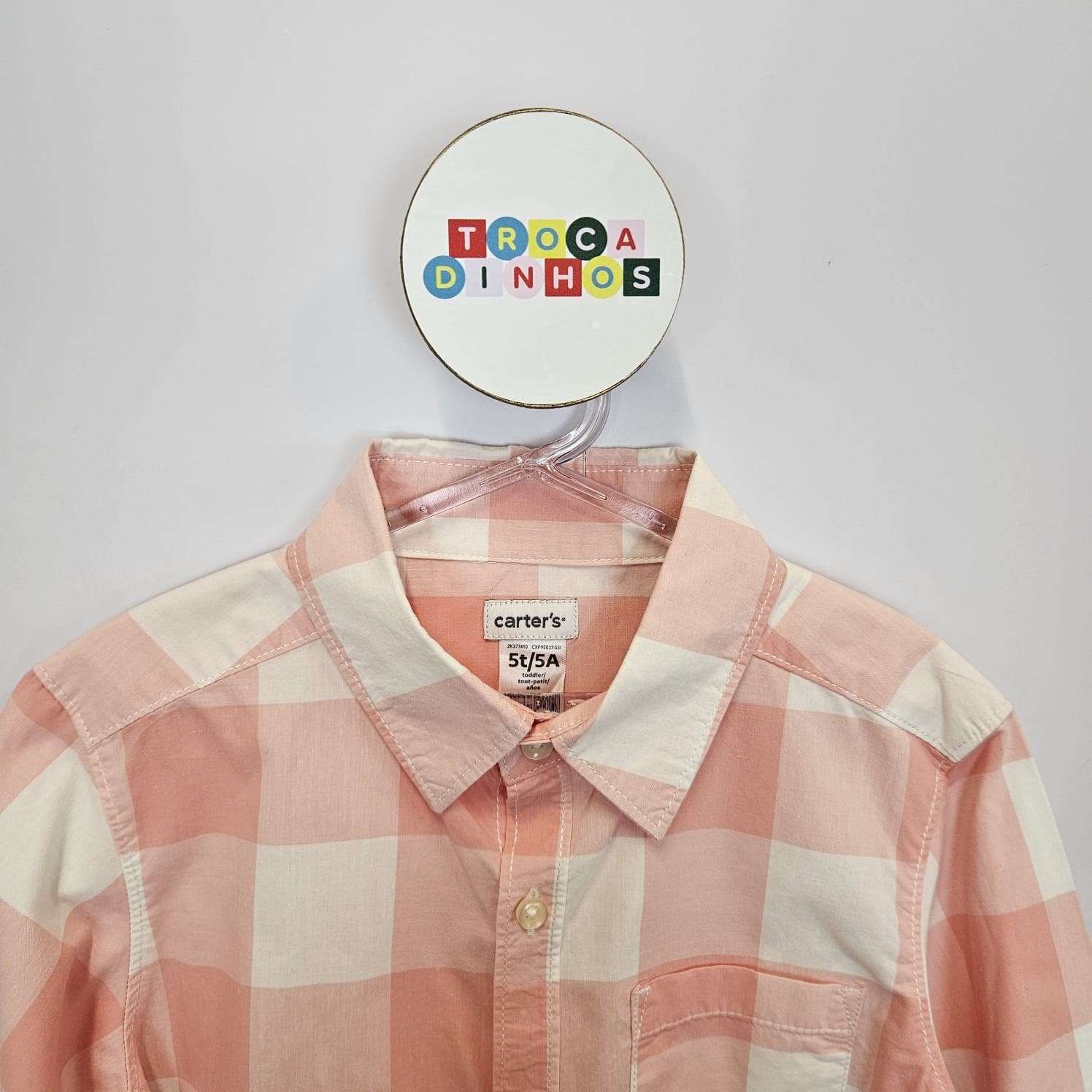 Camisa Rosa Carter's 