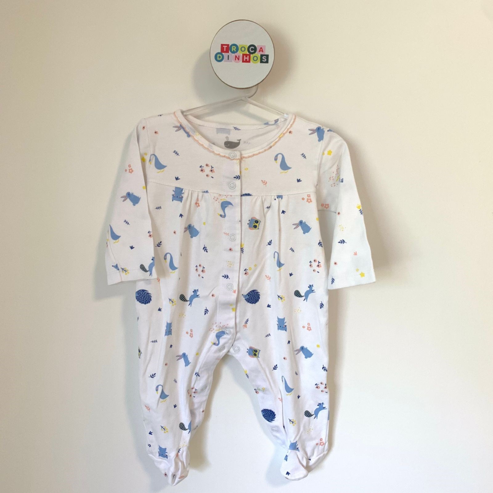 Macacão bichinhos em algodão Pima - marca: Bobotcho