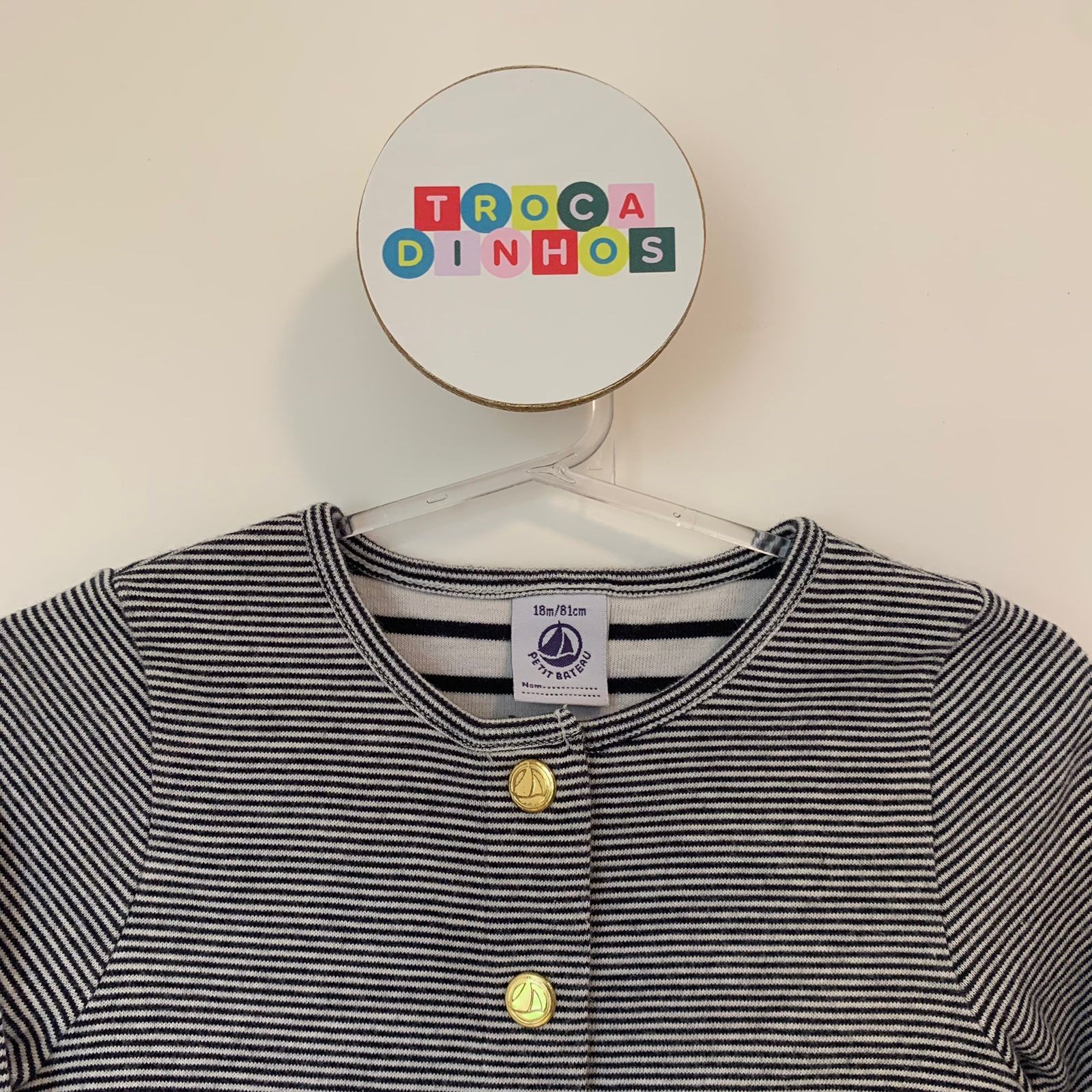 Casaco listrado - Petit Bateau