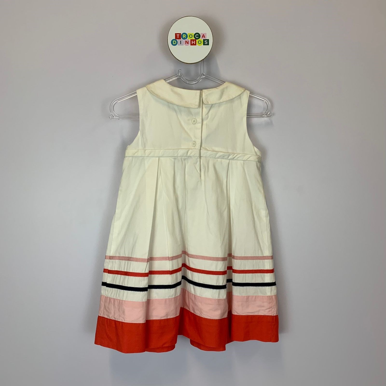 Vestido off-white Janie and Jack