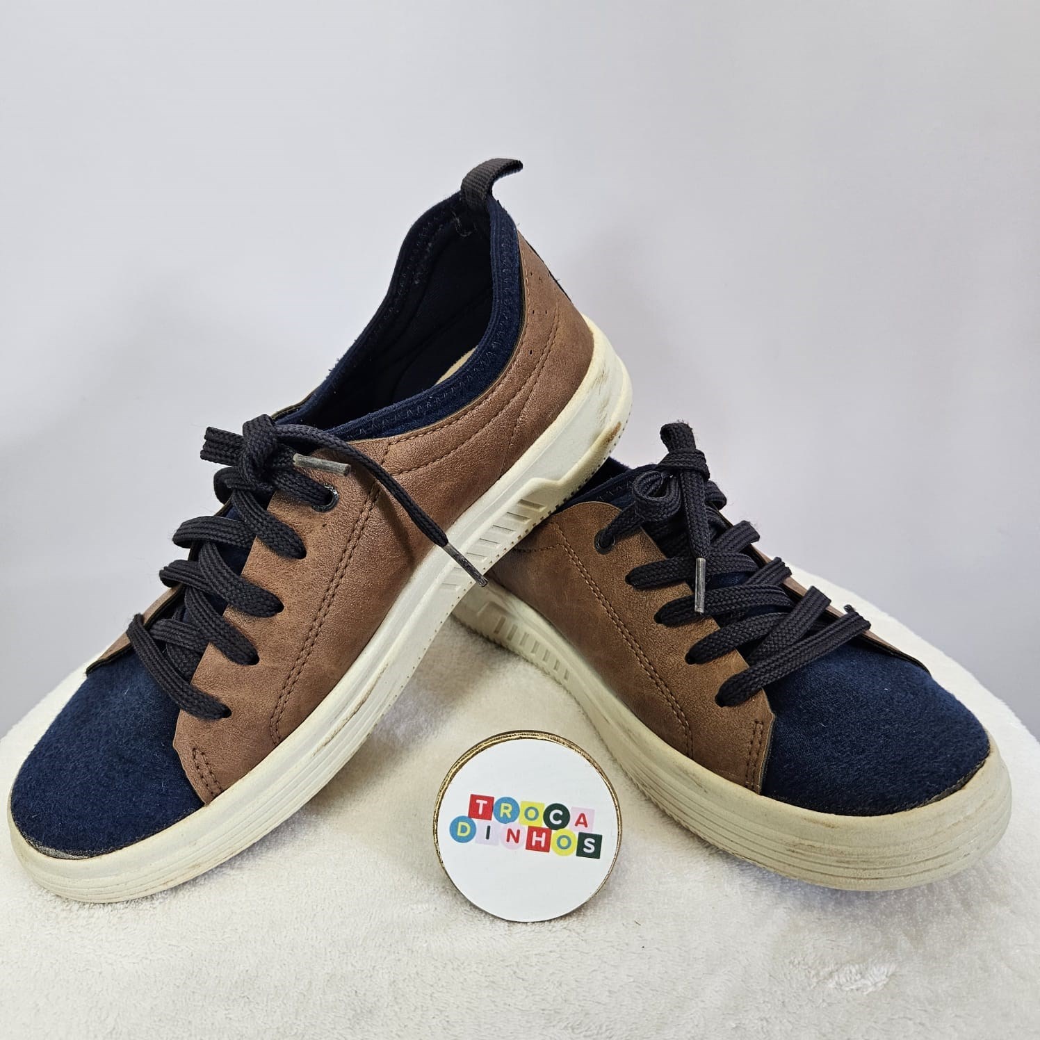 Tênis Infantil Ludique Monosock Castanho/Marinho