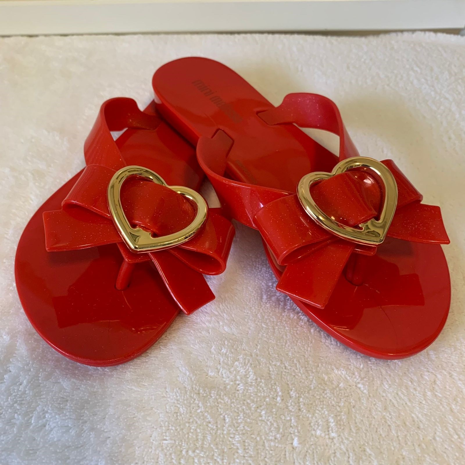 Chinelo Melissa vermelho 