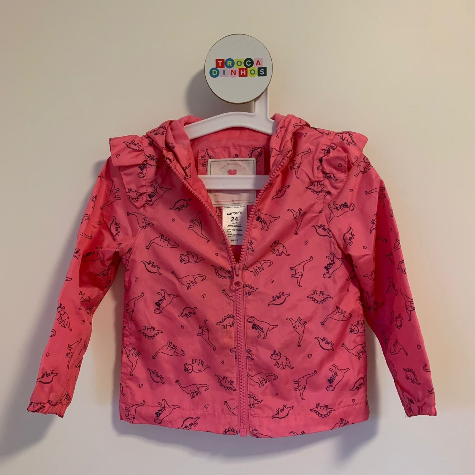 Casaco tactel dinossauro - Carter's